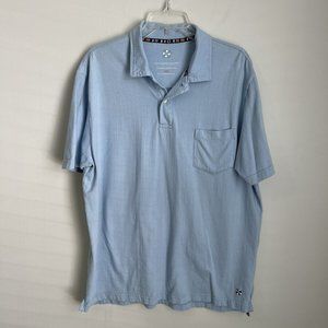 Castaway Clothing Nantucket Island Men's Blue Short Sleeve Polo